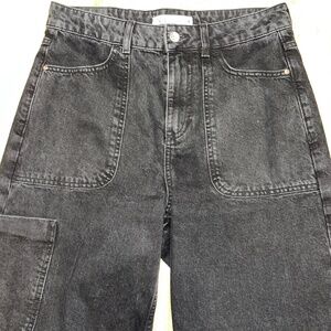 Zara (36/4) barrel leg jeans with cargo pocket